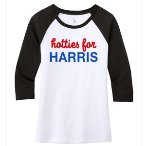 Hotties For Harris Women's Tri-Blend 3/4-Sleeve Raglan Shirt