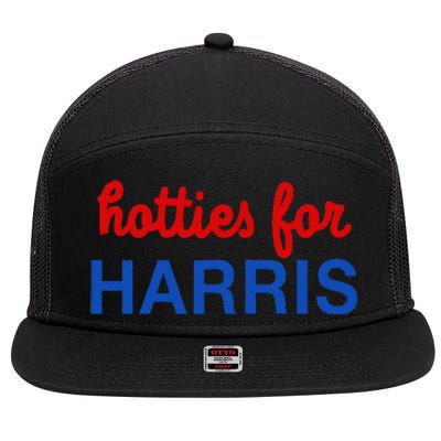 Hotties For Harris 7 Panel Mesh Trucker Snapback Hat