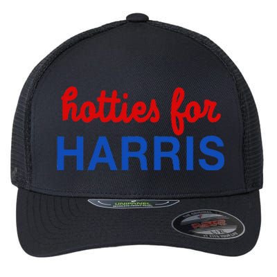 Hotties For Harris Flexfit Unipanel Trucker Cap