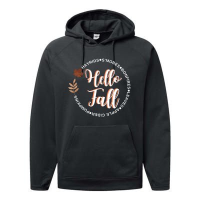 Hello Fall Performance Fleece Hoodie