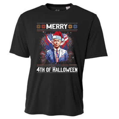 Halloween Funny Happy 4th Of July Anti Joe Biden Cooling Performance Crew T-Shirt