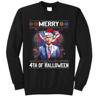 Halloween Funny Happy 4th Of July Anti Joe Biden Sweatshirt