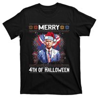 Halloween Funny Happy 4th Of July Anti Joe Biden T-Shirt