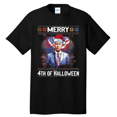 Halloween Funny Happy 4th Of July Anti Joe Biden Tall T-Shirt