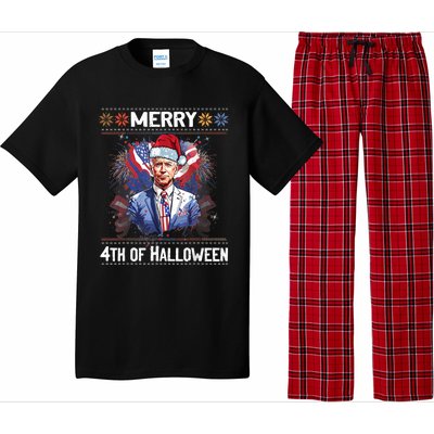 Halloween Funny Happy 4th Of July Anti Joe Biden Pajama Set