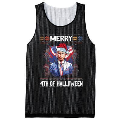 Halloween Funny Happy 4th Of July Anti Joe Biden Mesh Reversible Basketball Jersey Tank