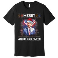 Halloween Funny Happy 4th Of July Anti Joe Biden Premium T-Shirt