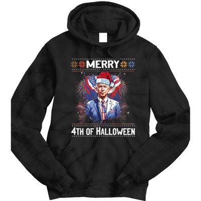 Halloween Funny Happy 4th Of July Anti Joe Biden Tie Dye Hoodie