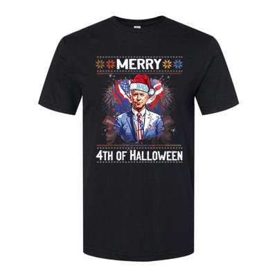 Halloween Funny Happy 4th Of July Anti Joe Biden Softstyle CVC T-Shirt