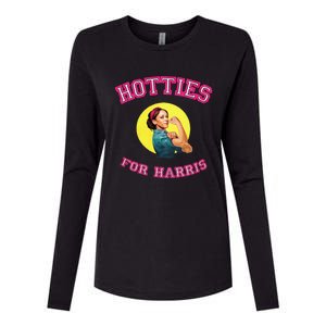 Hotties For Harris Election 2024 Womens Cotton Relaxed Long Sleeve T-Shirt