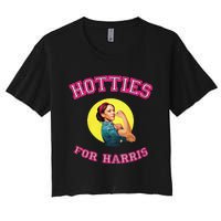 Hotties For Harris Election 2024 Women's Crop Top Tee