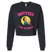 Hotties For Harris Election 2024 Cropped Pullover Crew