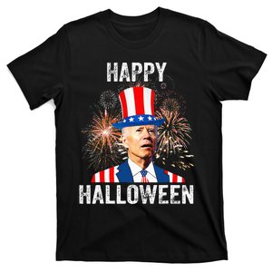 Halloween Funny Happy 4th Of July Anti Joe Biden T-Shirt