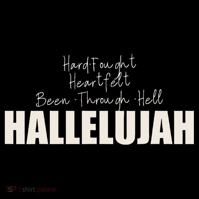 Hard Fought Heartfelt Been Through Hell Hallelujah Christian Drawstring Bag