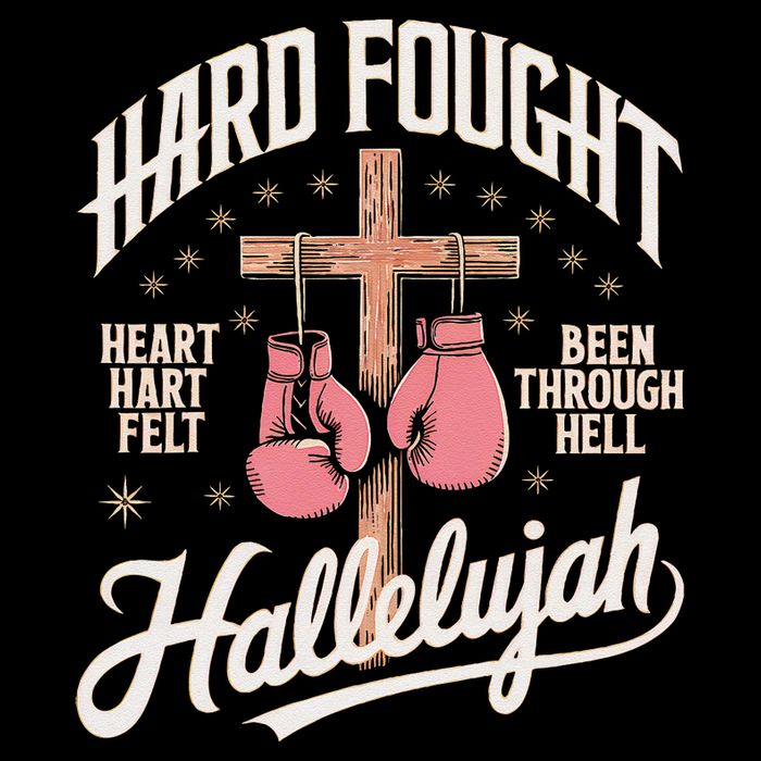 Hard Fought Hallelujah Praise Jesus Premium T-Shirt