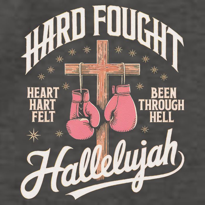 Hard Fought Hallelujah Praise Jesus Vector Backpack