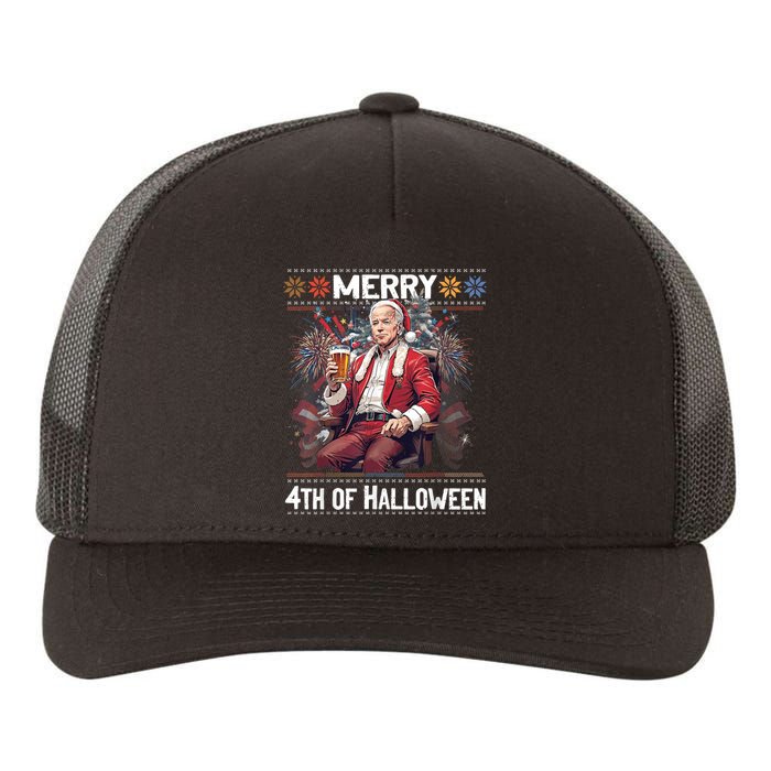 Halloween Funny Happy 4th Of July Anti Joe Biden Yupoong Adult 5-Panel Trucker Hat