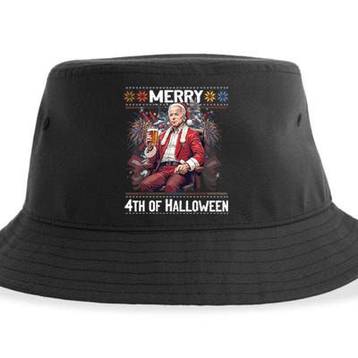 Halloween Funny Happy 4th Of July Anti Joe Biden Sustainable Bucket Hat