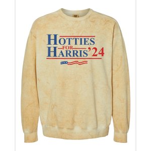 Hotties For Harris ’24 Colorblast Crewneck Sweatshirt