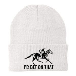 Horses Funny Horse Racing Id Bet On That Horse Riding Knit Cap Winter Beanie