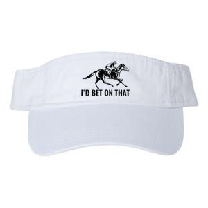 Horses Funny Horse Racing Id Bet On That Horse Riding Valucap Bio-Washed Visor