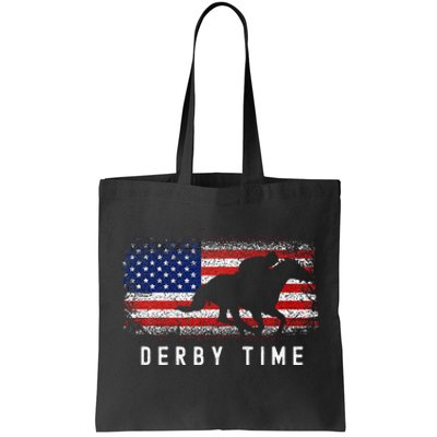 Horse Funny Horses Derby Time Horse Racing Tote Bag