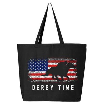 Horse Funny Horses Derby Time Horse Racing 25L Jumbo Tote