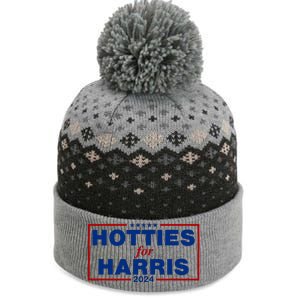 Hotties For Harris 2024 Funny Kamala Harris 2024 The Baniff Cuffed Pom Beanie