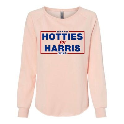 Hotties For Harris 2024 Funny Kamala Harris 2024 Womens California Wash Sweatshirt