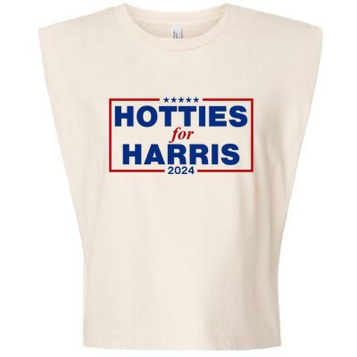 Hotties For Harris 2024 Funny Kamala Harris 2024 Garment-Dyed Women's Muscle Tee