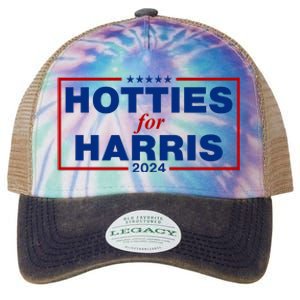 Hotties For Harris 2024 Funny Kamala Harris 2024 Legacy Tie Dye Trucker Hat