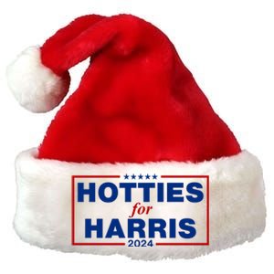 Hotties For Harris 2024 Funny Kamala Harris 2024 Premium Christmas Santa Hat