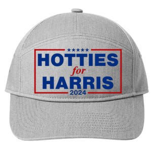 Hotties For Harris 2024 Funny Kamala Harris 2024 7-Panel Snapback Hat