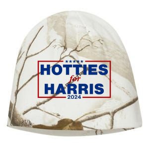 Hotties For Harris 2024 Funny Kamala Harris 2024 Kati - Camo Knit Beanie