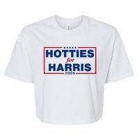 Hotties For Harris 2024 Funny Kamala Harris 2024 Bella+Canvas Jersey Crop Tee