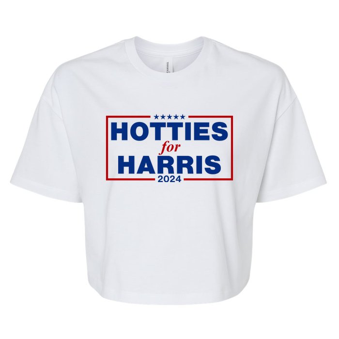 Hotties For Harris 2024 Funny Kamala Harris 2024 Bella+Canvas Jersey Crop Tee