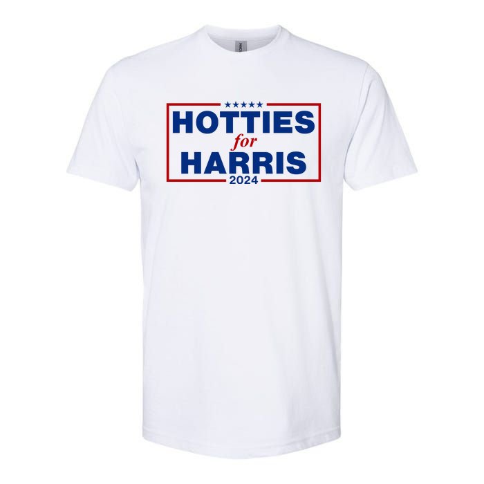 Hotties For Harris 2024 Funny Kamala Harris 2024 Softstyle CVC T-Shirt