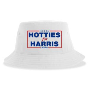 Hotties For Harris 2024 Funny Kamala Harris 2024 Sustainable Bucket Hat