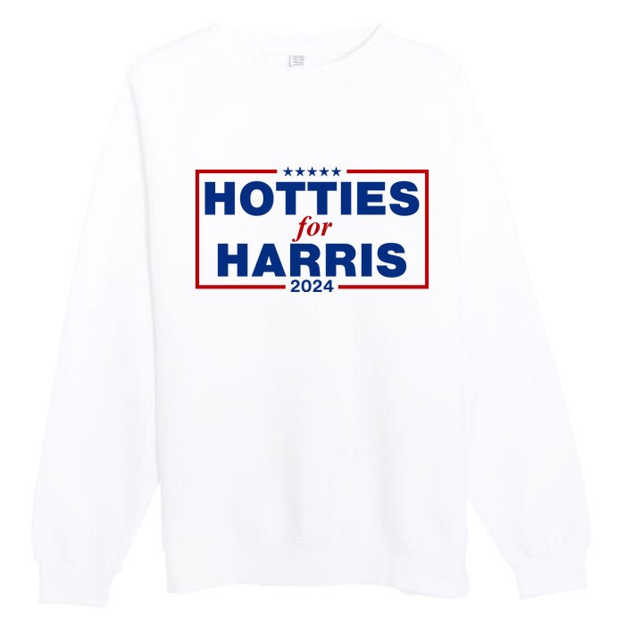 Hotties For Harris 2024 Funny Kamala Harris 2024 Premium Crewneck Sweatshirt