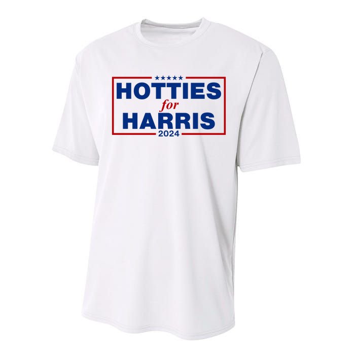 Hotties For Harris 2024 Funny Kamala Harris 2024 Performance Sprint T-Shirt