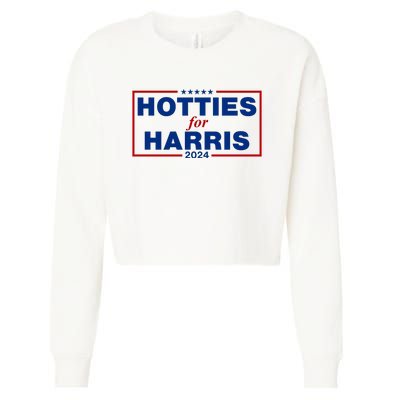 Hotties For Harris 2024 Funny Kamala Harris 2024 Cropped Pullover Crew