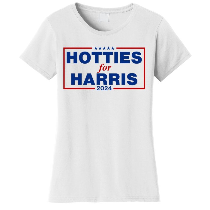 Hotties For Harris 2024 Funny Kamala Harris 2024 Women's T-Shirt