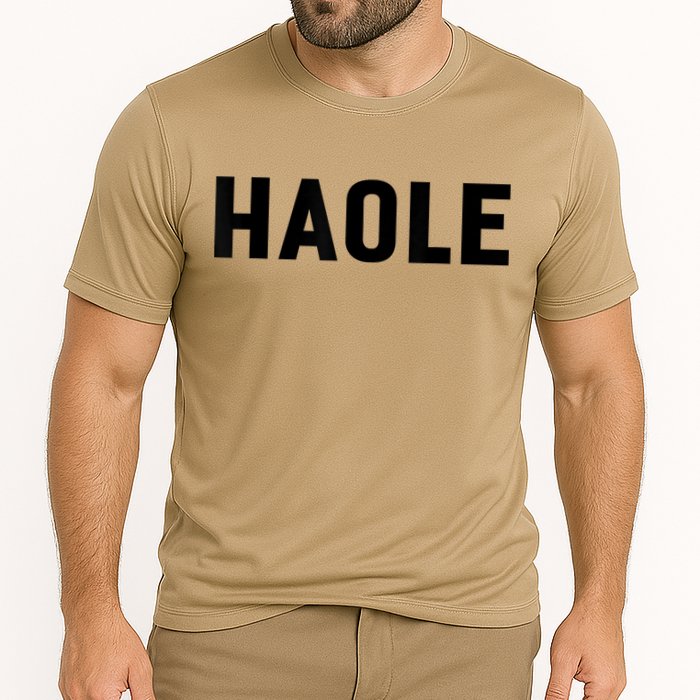Haole Funny Hawaii White Hawaiian Pidgin Unisex Cooling Performance Crew T-Shirt