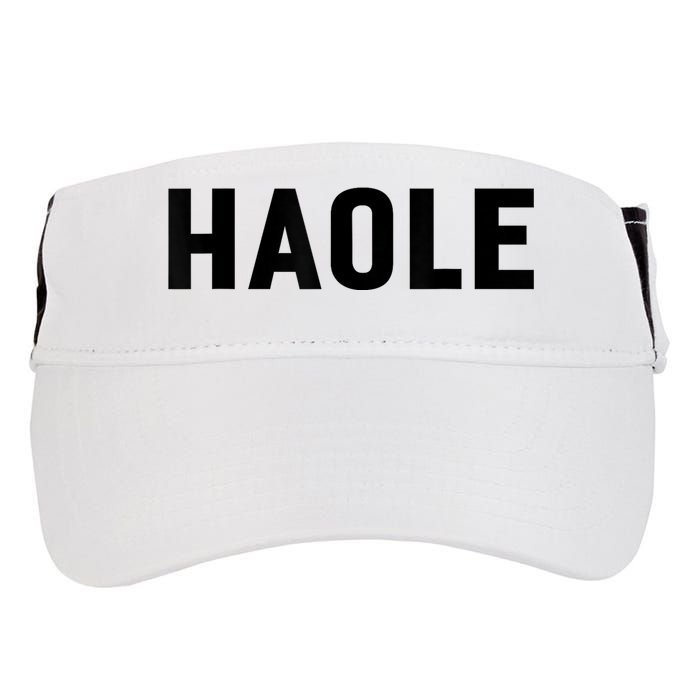 Haole Funny Hawaii White Hawaiian Pidgin Unisex Adult Drive Performance Visor