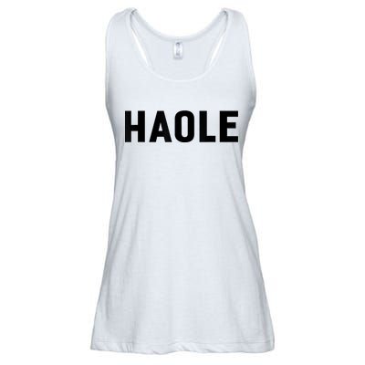 Haole Funny Hawaii White Hawaiian Pidgin Unisex Ladies Essential Flowy Tank