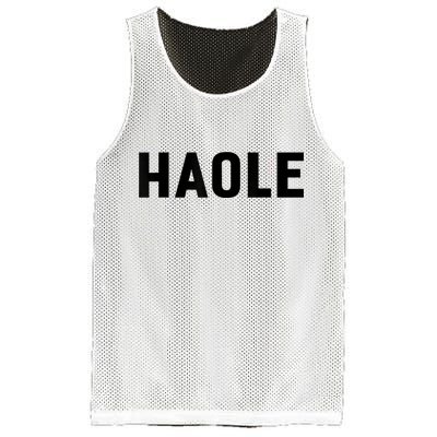 Haole Funny Hawaii White Hawaiian Pidgin Unisex Mesh Reversible Basketball Jersey Tank