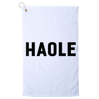 Haole Funny Hawaii White Hawaiian Pidgin Unisex Golf Towel