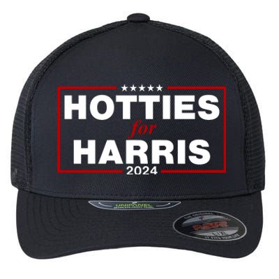 Hotties For Harris 2024 Funny Kamala Harris 2024 Flexfit Unipanel Trucker Cap