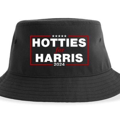 Hotties For Harris 2024 Funny Kamala Harris 2024 Sustainable Bucket Hat