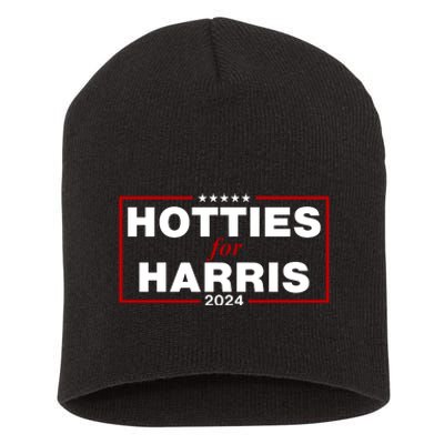 Hotties For Harris 2024 Funny Kamala Harris 2024 Short Acrylic Beanie